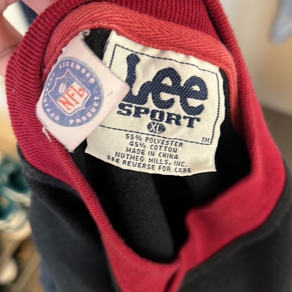 NFL Vintage San Francisco 49ers Black Maroon Sweater XLarge Y2k Style - Picture 3 of 3